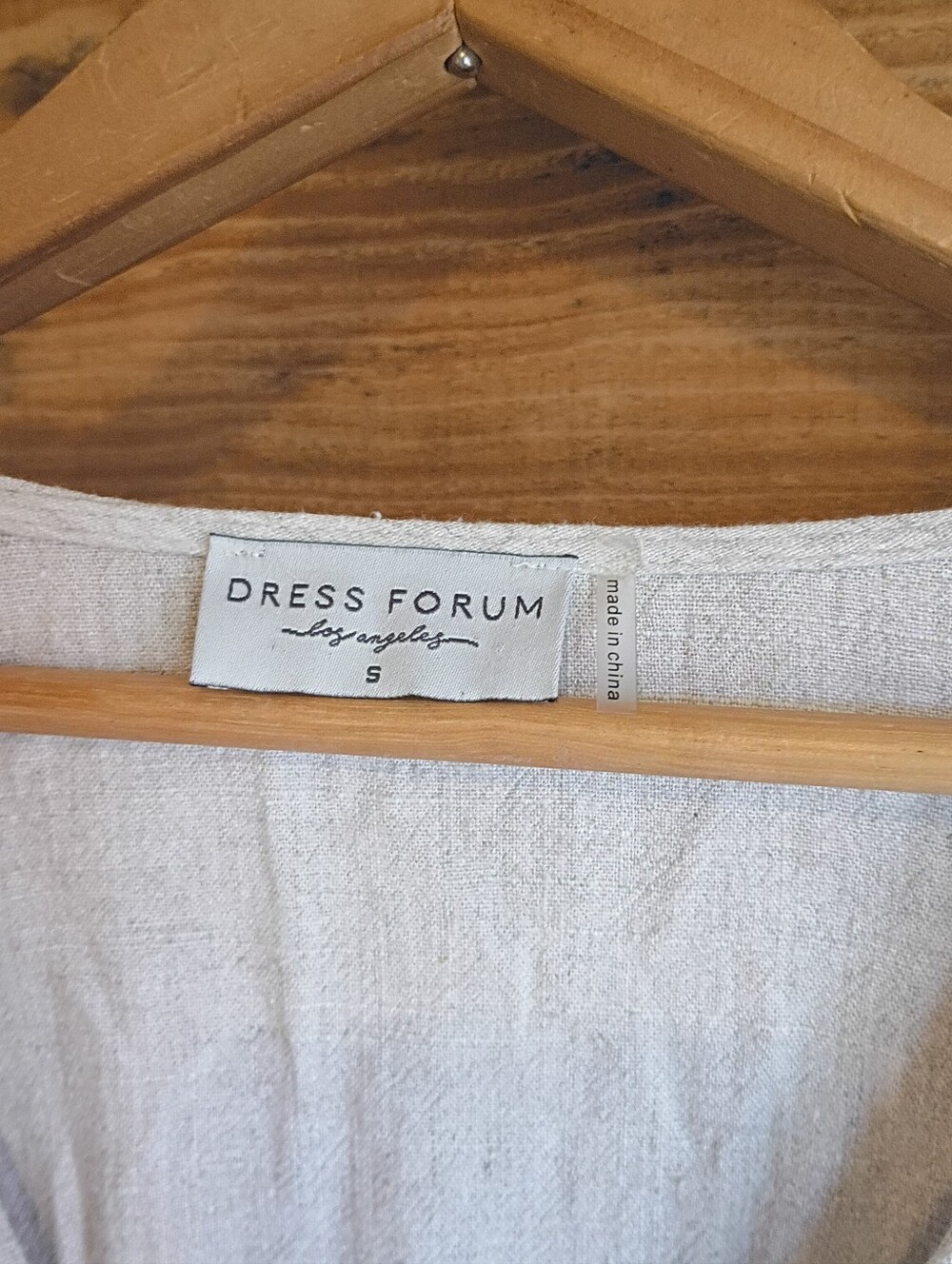 Dress Forum Beige Linen-Blend Corset Waisted Cottage Core Milkmaid Work - Picture 2 of 13